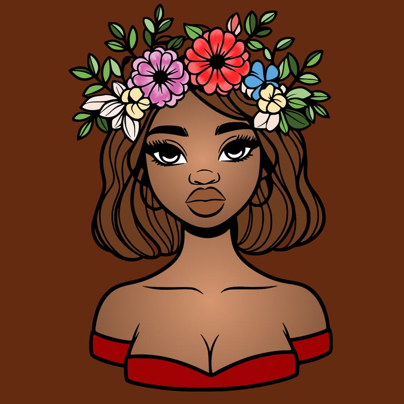 beautiful black people woman pretty girl