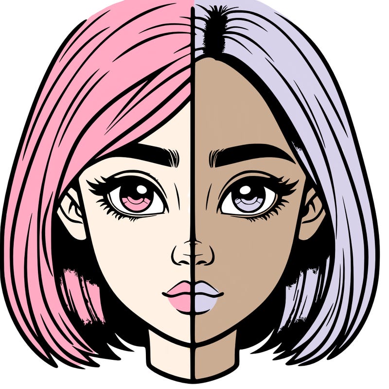 realistic girl split