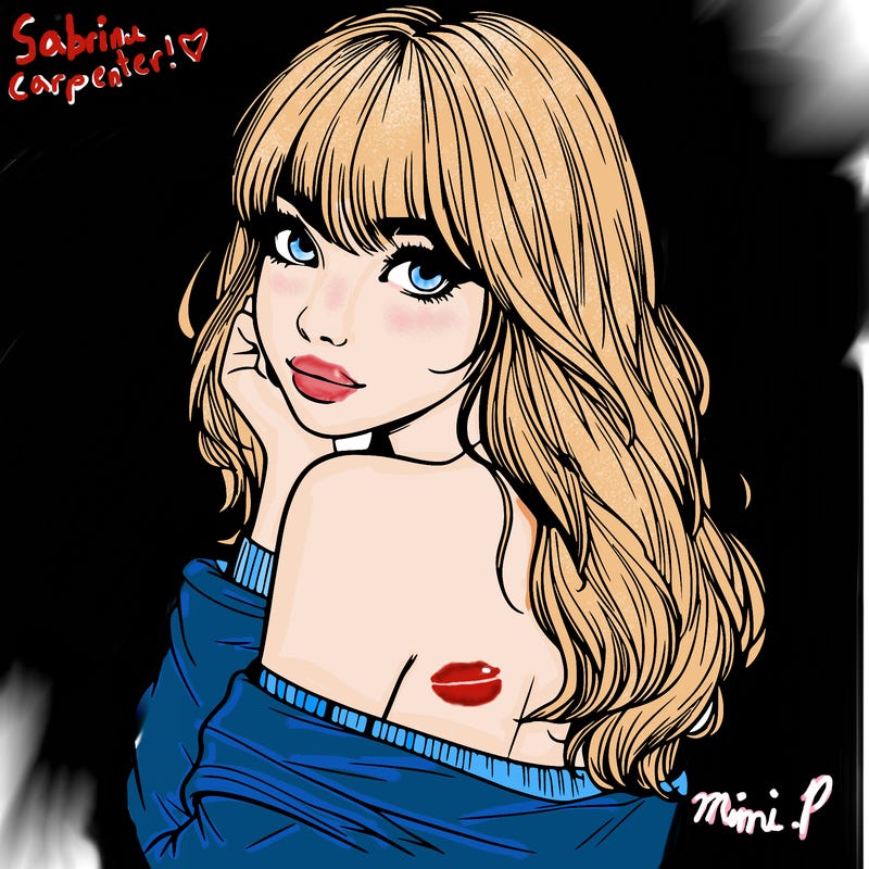 realistic girl with bangs looking over her shoulder