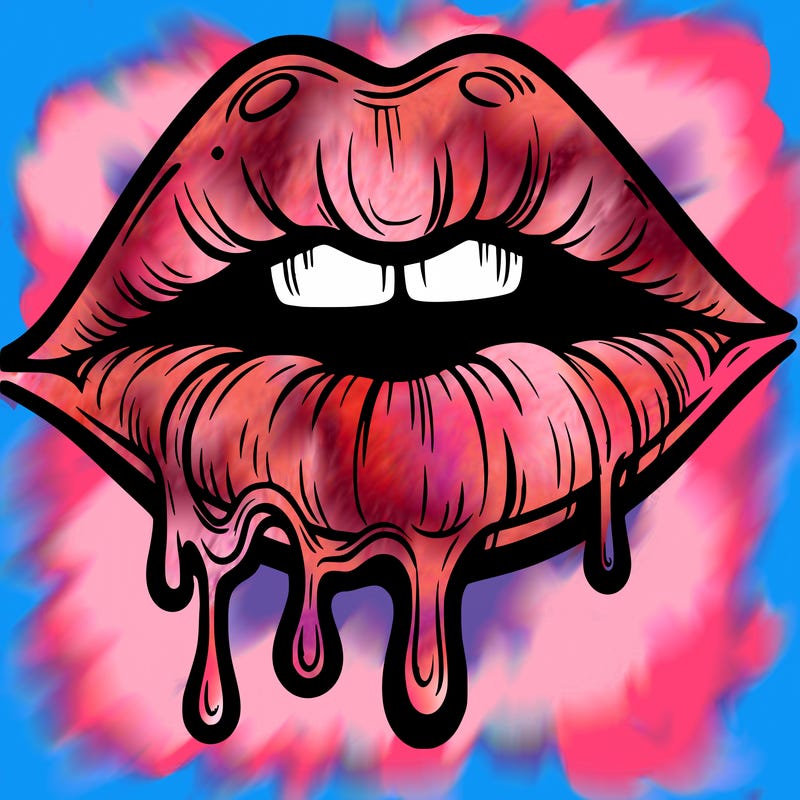 lips that look realistic and drip