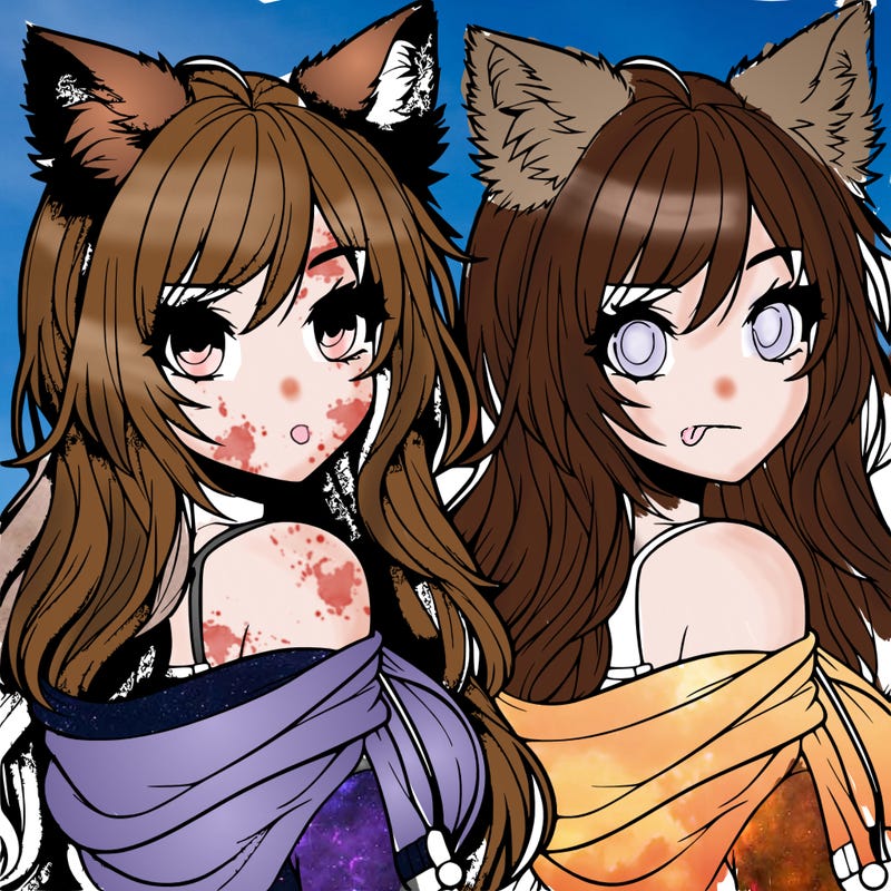 realistic girl with wolf ears