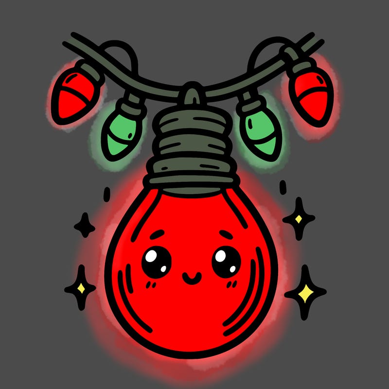 small bulb of a garland