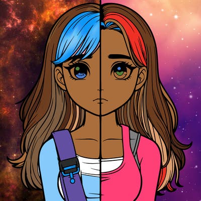 realistic girl split