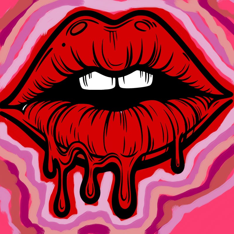 lips that look realistic and drip