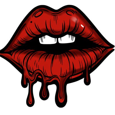 lips that look realistic and drip