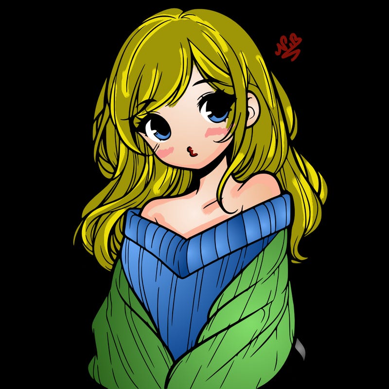 shy pretty girl wearing a sweater that is falling off one shoulder portrait