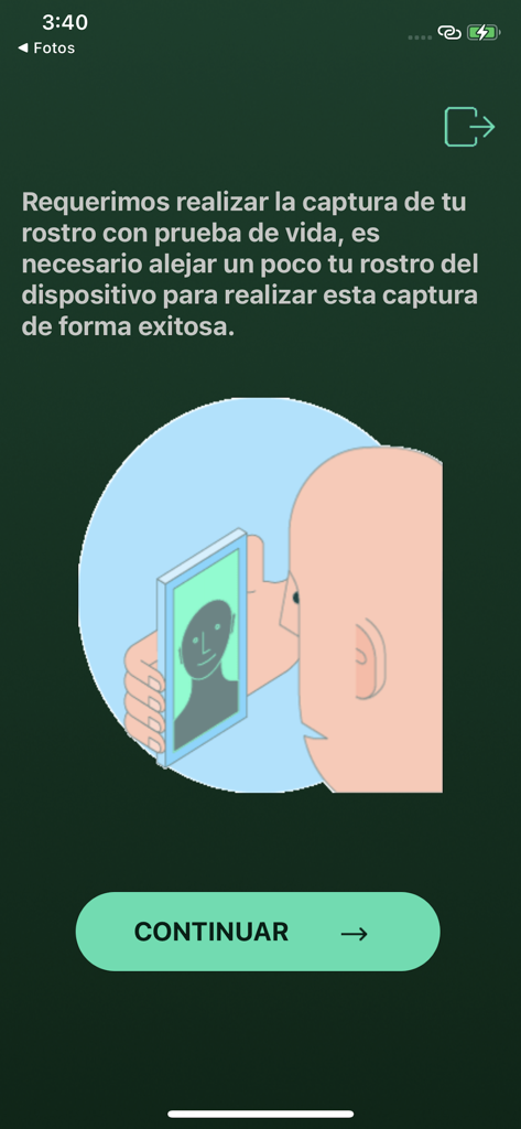 Illustration d'un utilisateur effectuant un test de vivacité biométrique faciale sur un smartphone dans l'application de gestion d'identité MiiD