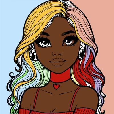 realistic pretty girl