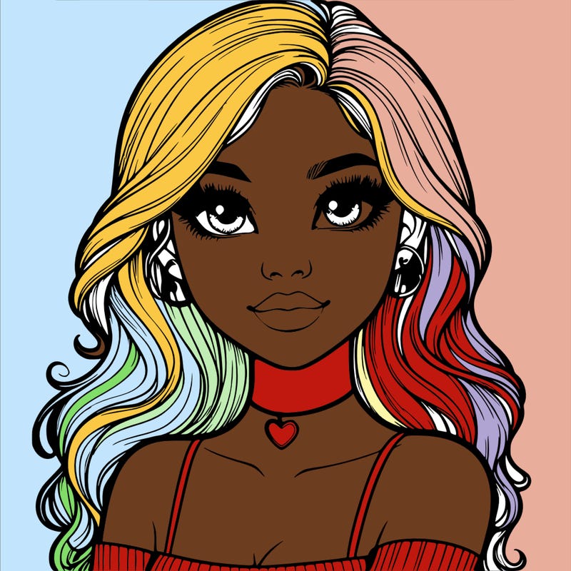 realistic pretty girl