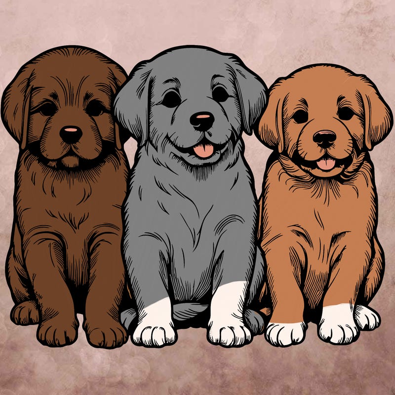 realistic puppies
