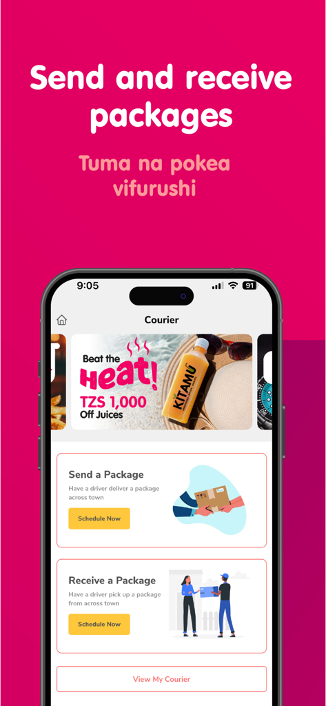 duka.direct - Duka direct app interface for sending and receiving packages