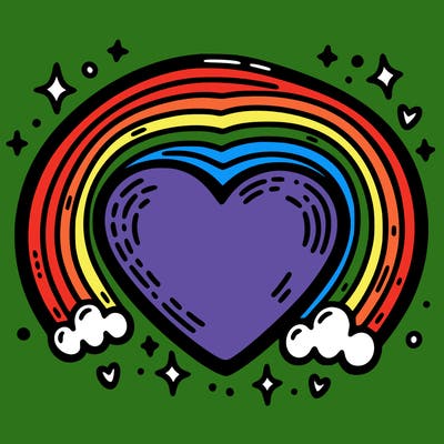 rainbow heart