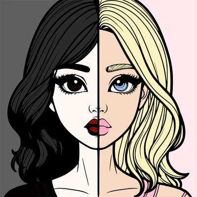 realistic girl split