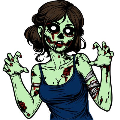 realistic zombie girl