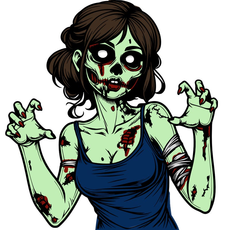 realistic zombie girl