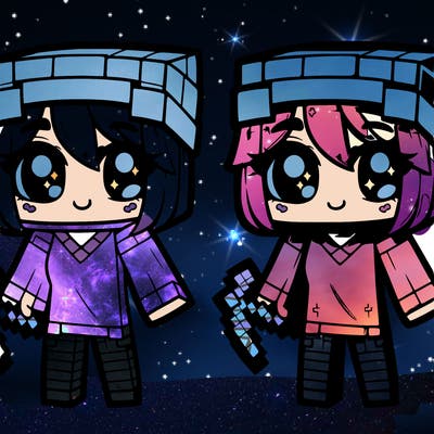 cute realistic minecraft girl