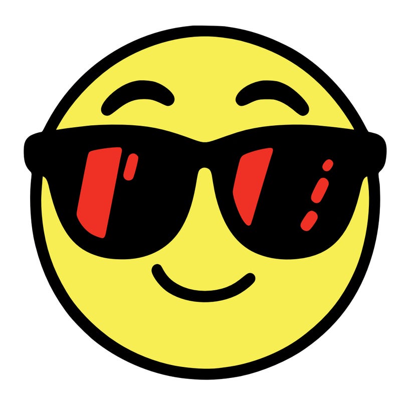 emoji with sunglasses