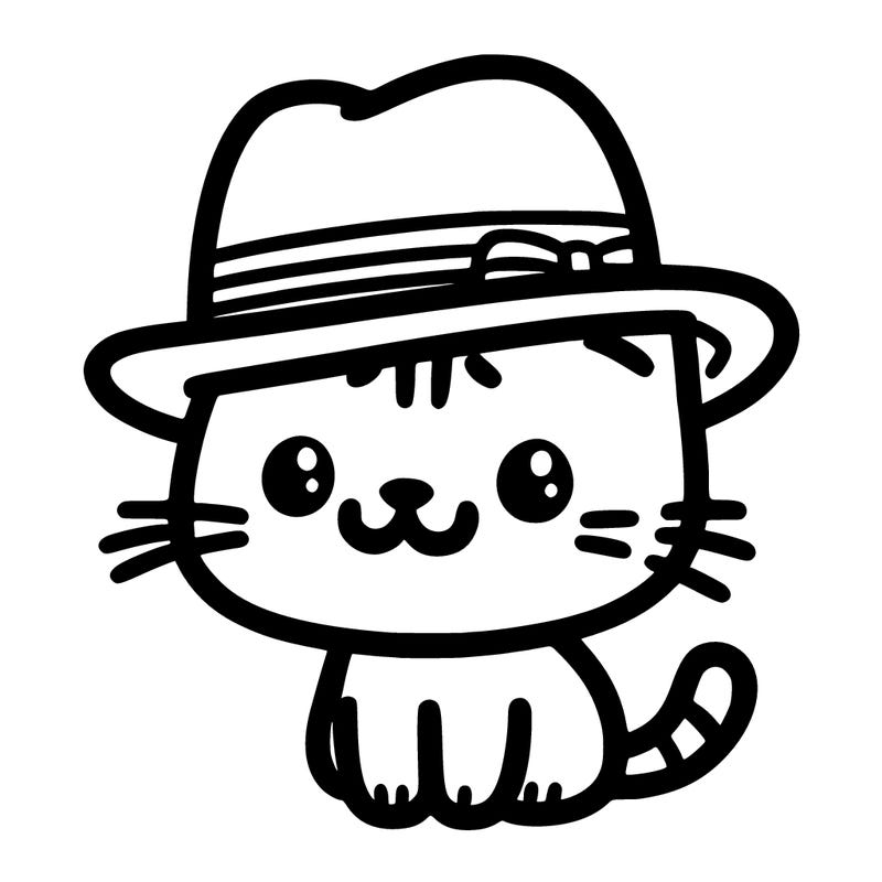 cat wearing a hat
