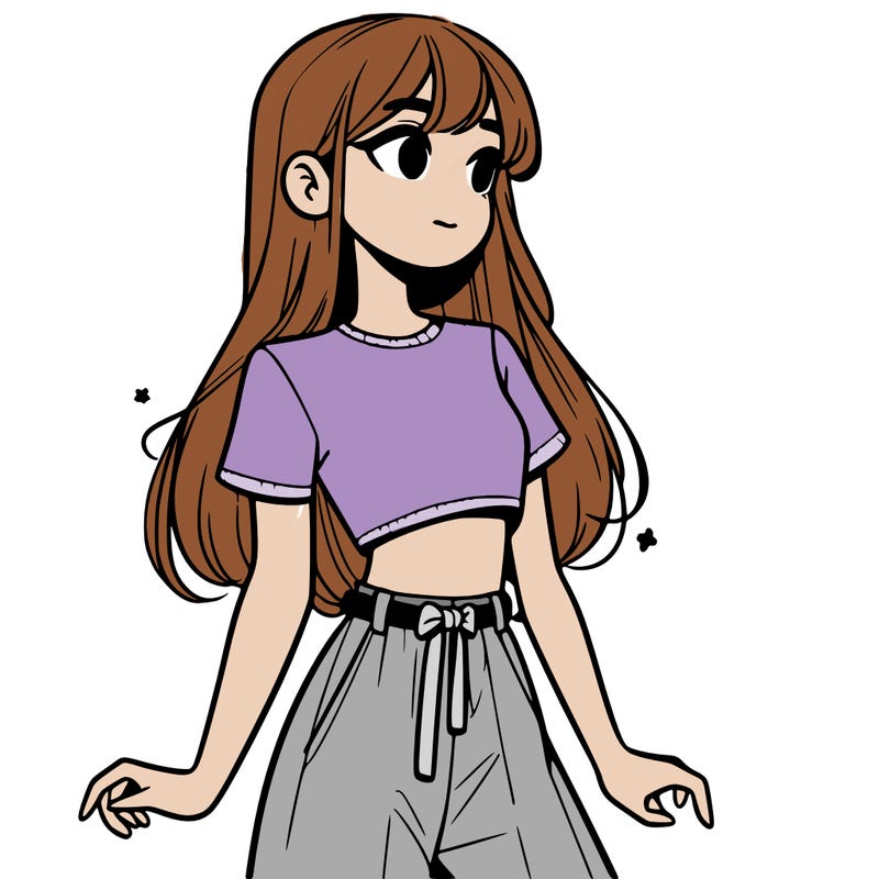 girl in a cute crop top