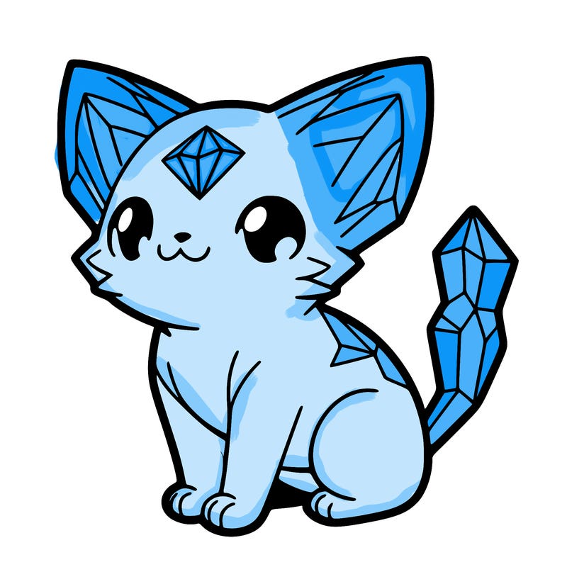 crystal kitten