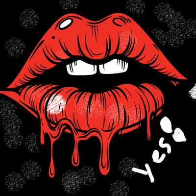 lips that look realistic and drip