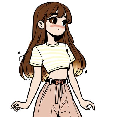 girl in a cute crop top