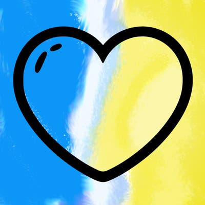 a blank heart