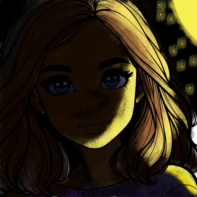 realistic girl whith cute eyes