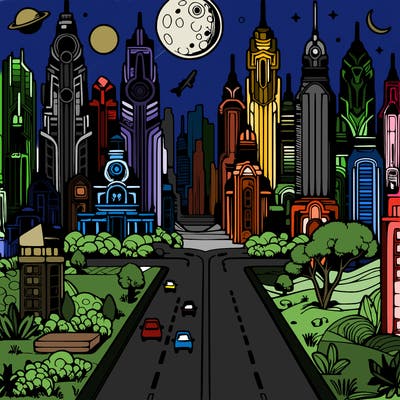 fantastic cityscapes