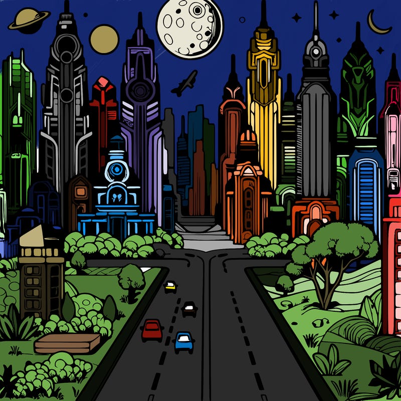 fantastic cityscapes