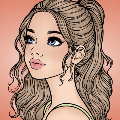 beautiful realistic girl