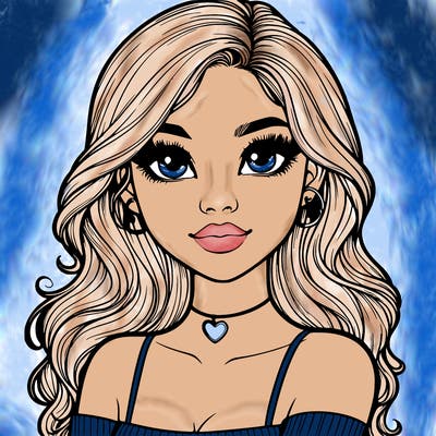 realistic pretty girl