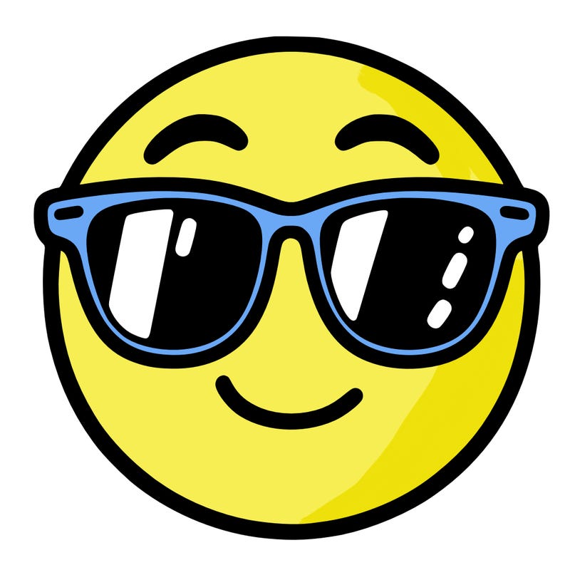 emoji with sunglasses