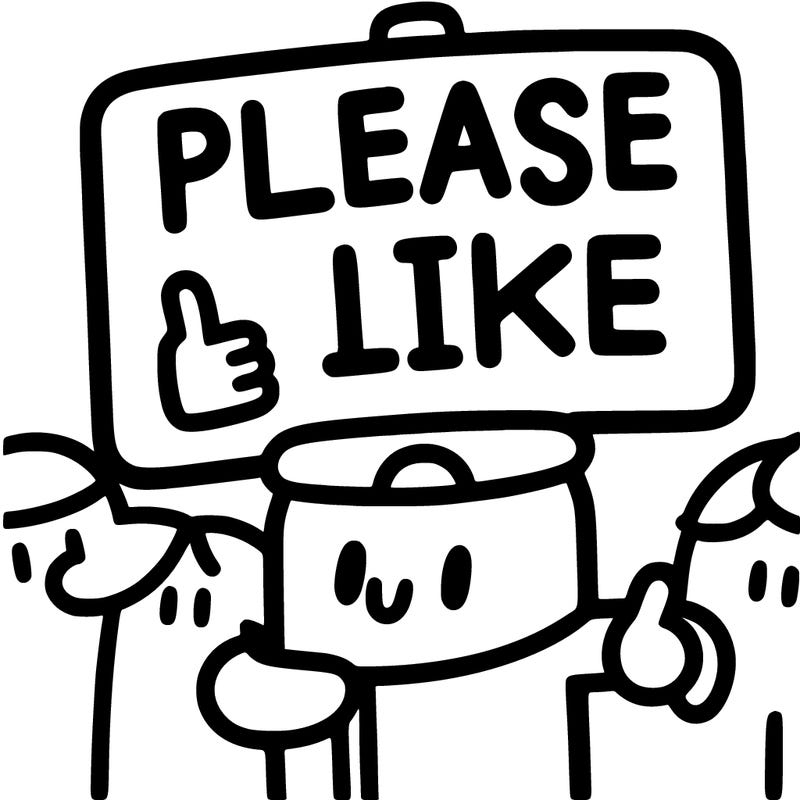 a sigh say please like