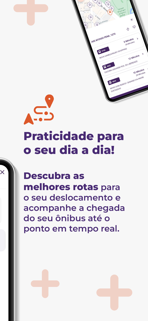 BHBUS+ - Interfaz de la aplicación BHBUS plus mostrando predicciones de llegada de autobuses en tiempo real y planificación de rutas
