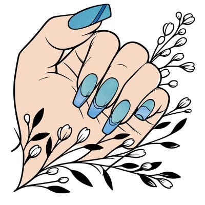 nails with french tip