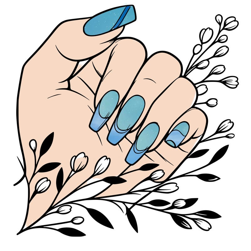 nails with french tip