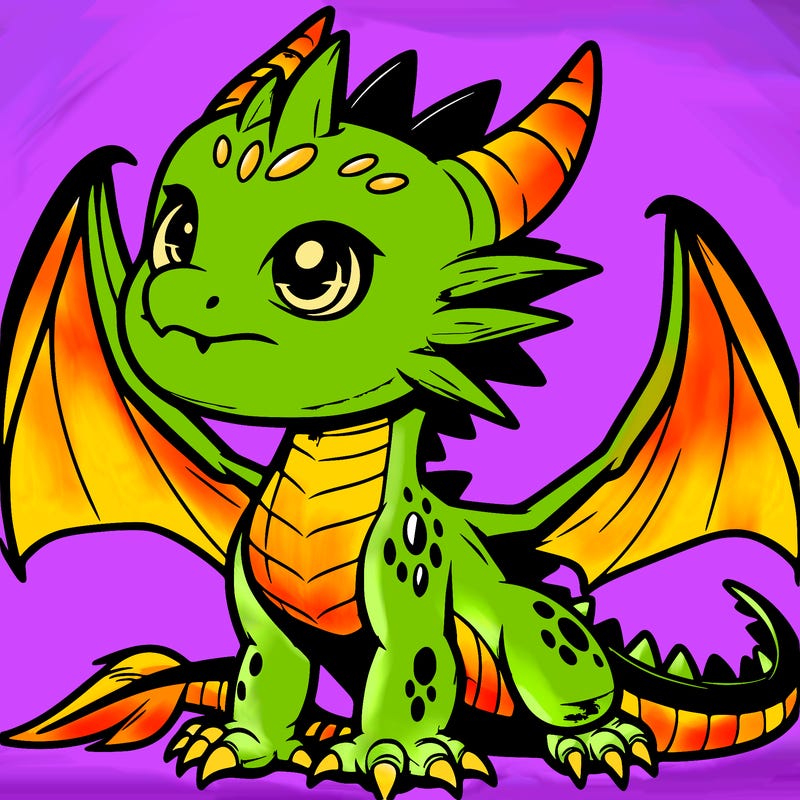 fierce baby night dragon