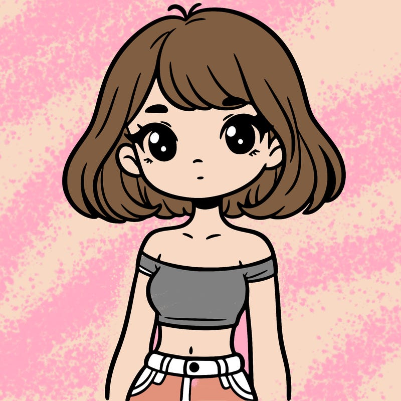 girl in a cute crop top