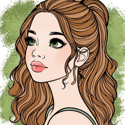 beautiful realistic girl