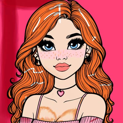 realistic pretty girl