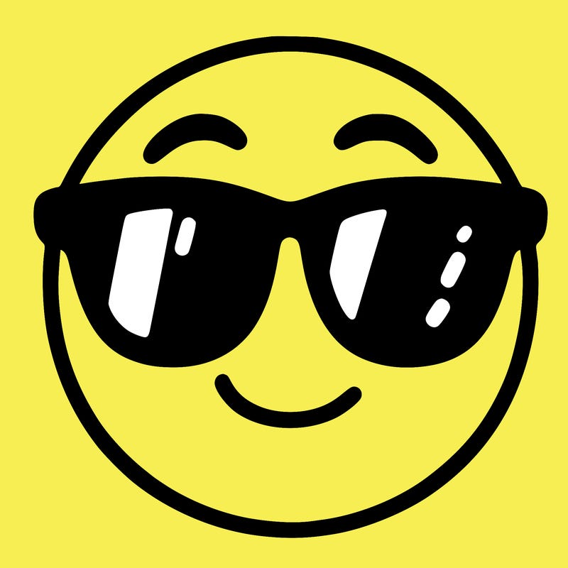 emoji with sunglasses