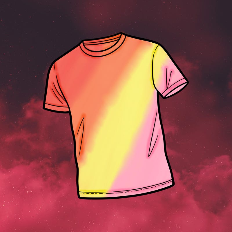 blank t-shirt ready to be decorated straight up not laying down