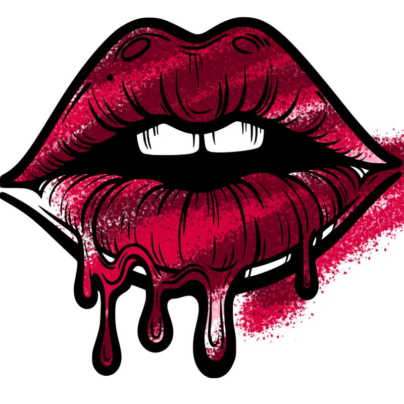 lips that look realistic and drip