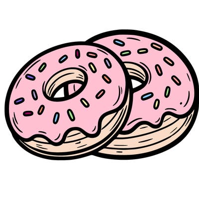 a piece of food doughnuts