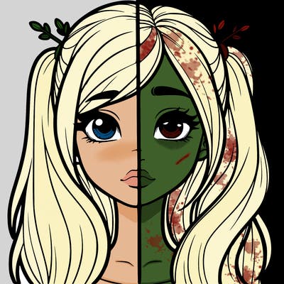 realistic girl split