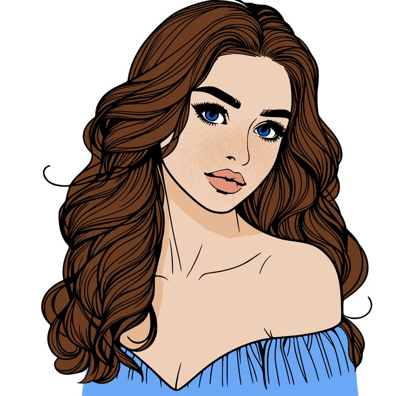 beautiful realistic girl