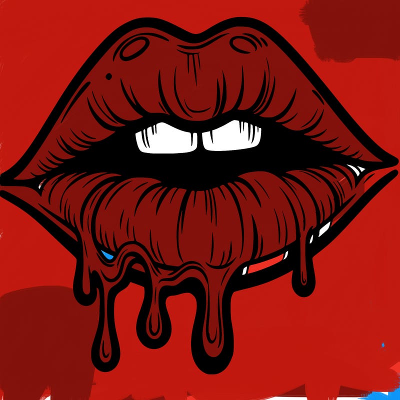 lips that look realistic and drip