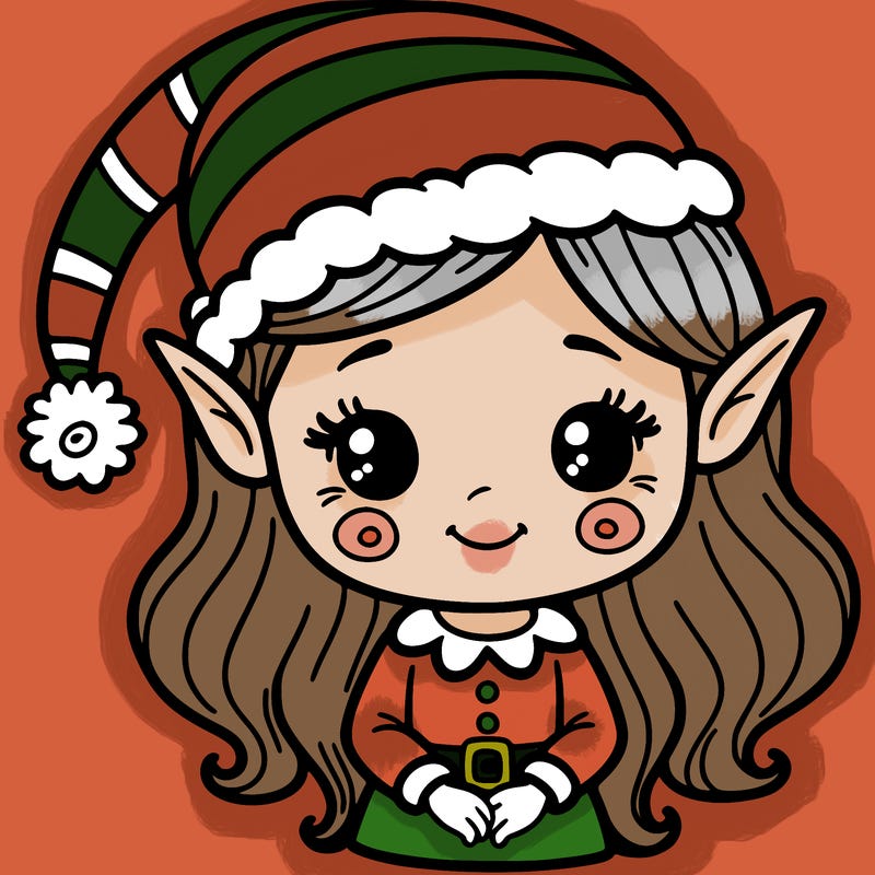 christmas elf girl