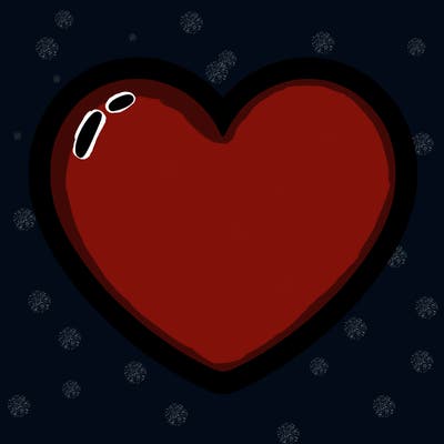 a blank heart